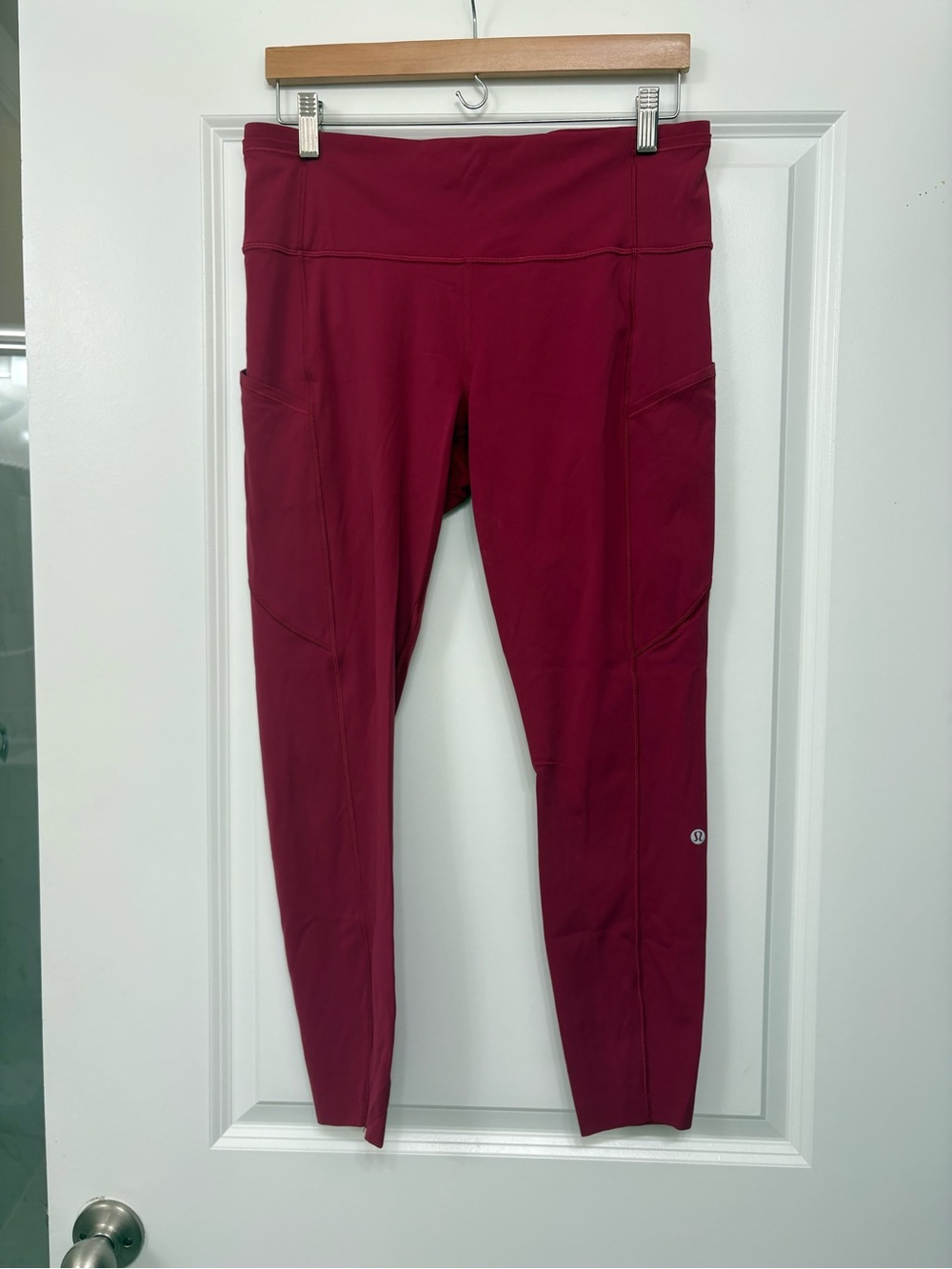 lululemon athletica Burgundy Leggings with Side Pockets